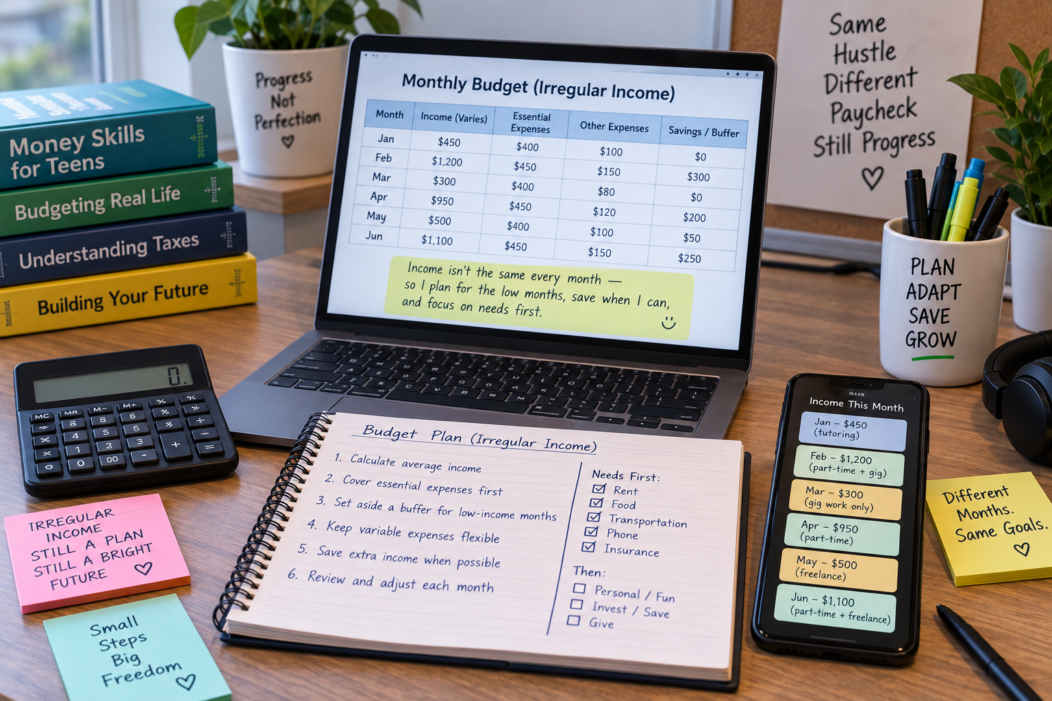 Budgeting basics with limited, irregular income